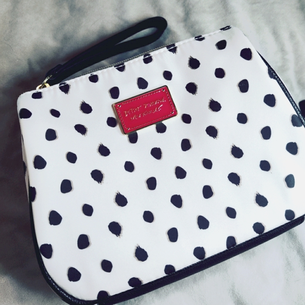 Makeup bag with strap